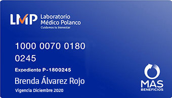 Tarjeta azul basica